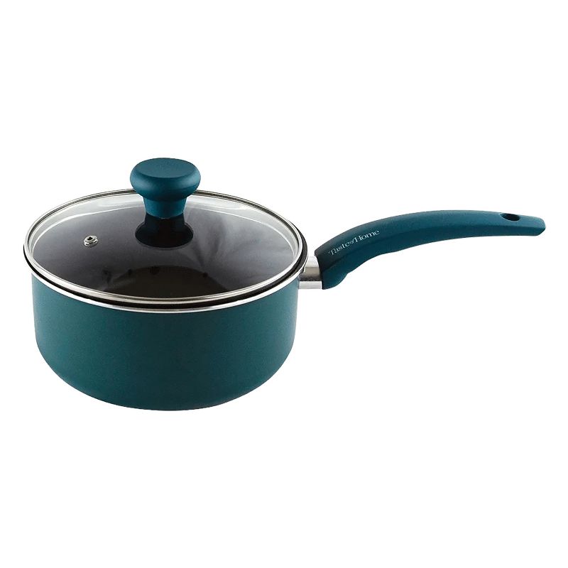 Taste of Home® Non-Stick Aluminum Saucepan with Lid, Sea Green, 1 of 10