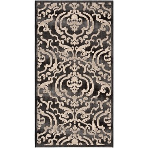 Courtyard CY2663 UV & Stain Resistant Non-Shedding Power Loomed Indoor/Outdoor Rugs - Safavieh - 1 of 4