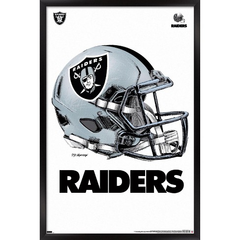 Trends International NFL Las Vegas Raiders – Helmet 20 Wall  Poster, 22.375 x 34, Premium Unframed Version : Sports & Outdoors