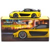 Mazda RX-7 VeilSide Fortune7 RHD (Right Hand Drive) Yellow and Black "Global64" Series 1/64 Diecast Model by Tarmac Works - 4 of 4