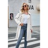 Imily Bela Womens Windproof Double Breasted Classic Lapel Slim Long Trench Coat with Belt - 4 of 4