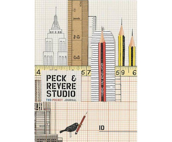 Peck & Revere Studio Two-Pocket Journal - by  Andrea Beaty (Hardcover)