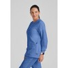 Grey's Anatomy by Barco Classic Women's Jamie 4-Pocket Crewneck Snap-Front Warm-Up Scrub Jacket - 3 of 4