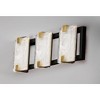 Maxim Lighting Radiant 3 - Light Vanity in  Black/Gold Leaf - 2 of 3