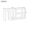 62.8'' Modular Entryway Console Table with Curved Interior Shelves for Custom Layouts in Hallway or Living Room-Baofuwish - 4 of 4