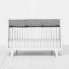 Bacati - Mix n Match Chevron/Dots Long Crib Rail Guard Cover White/Gray - 2 of 4