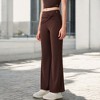 Anna-Kaci Active Women's High-Waisted Flare Pants with Twist Knot Detail - 3 of 4