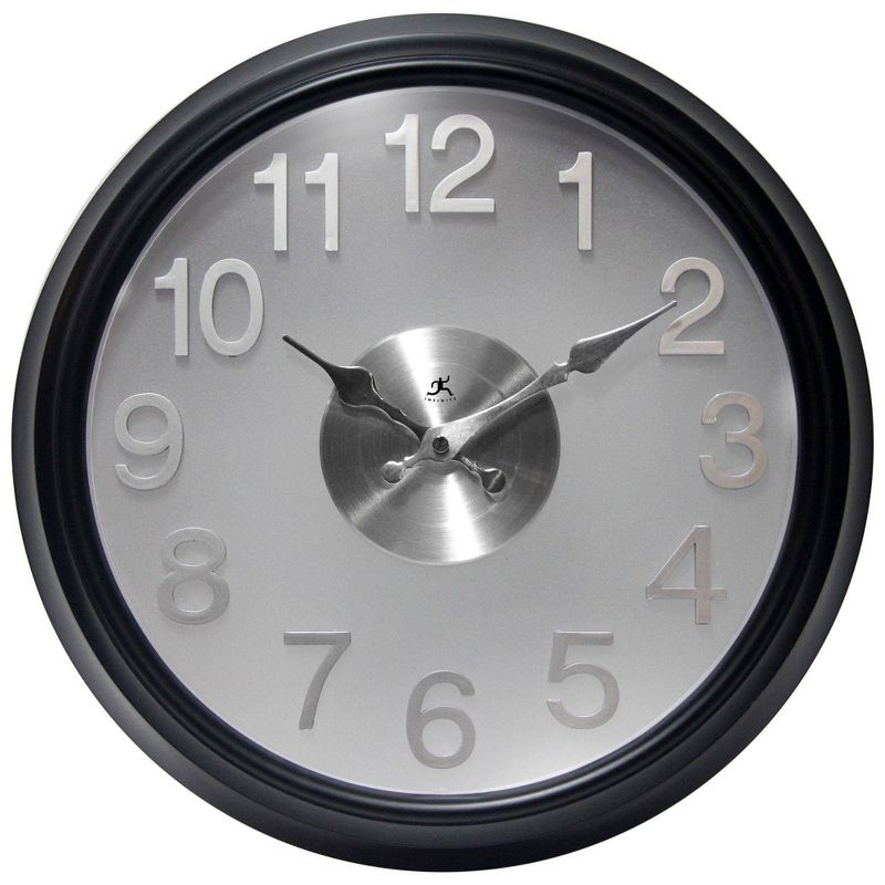 15&#34; Onyx Wall Clock Black - Infinity Instruments, 1 of 8