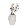 Decorative Contemporary Ceramic Vase with Embossed Scallop Shell Texture, Coastal Modern Accent Decor for Living Room or Bedroom - 13" White - 3 of 4