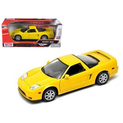 Acura NSX Yellow 1/18 Diecast Model Car by Motormax