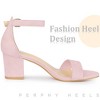 Perphy Women's Buckle Closure Ankle Strap Open Toe Block Heels Sandals - 4 of 4