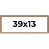 PosterPalooza | Panoramic Slim Profile Gold Picture Frame - UV Acrylic, Foam Board Backing, Hanging Hardware - 2 of 4