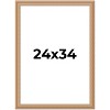 PosterPalooza | Weathered Yellow Picture Frame - UV Acrylic, Foam Board Backing, Hanging Hardware - 2 of 4
