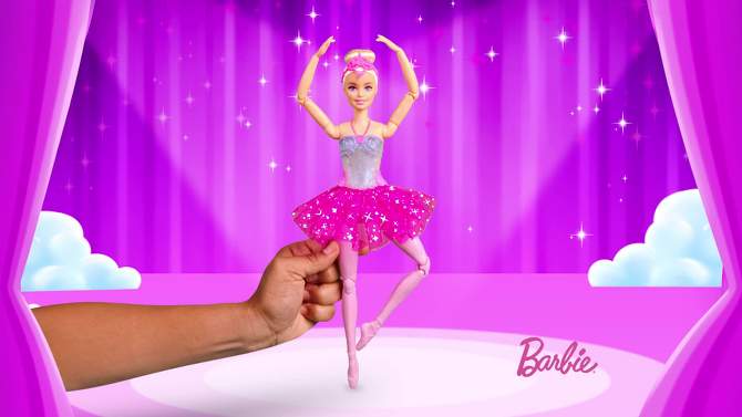 Barbie Dreamtopia Twinkle Lights Blonde Ballerina Doll, 2 of 8, play video