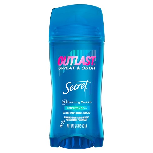 Secret Outlast Invisible Solid Antiperspirant Deodorant for Women - Completely Clean Scent - 2.6oz - image 1 of 4