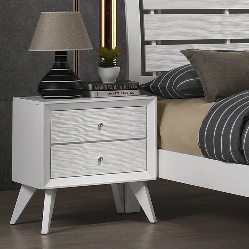 Photos - Bedroom Set 22.68" Cerys Nightstand White Finish - Acme Furniture