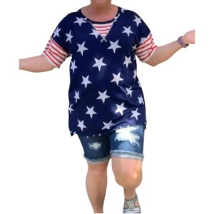 Women's Seeing Stars All American Top - Sew In Love - 1 of 3