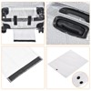 Unique Bargains PVC Waterproof Universal Suitcase Luggage Dust Cover with Fastener Transparent 1 Pc - 4 of 4