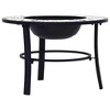 vidaXL Mosaic Fire Pit Green 26.8" Ceramic - 3 of 4