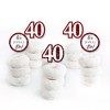 Big Dot of Happiness We Still Do - 40th Wedding Anniversary - Dessert Cupcake Toppers - Anniversary Party Clear Treat Picks - Set of 24 - 2 of 4