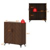 Famapy Wooden Storage Cabinet Accent Cabinet with Doors - Modern Sideboard for Living Room Display & Organization - 4 of 4
