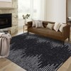 Indoor Modern Soft Washable Area Rugs with Stripped Lines Print for Bedroom Living Room - 2 of 4
