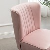 Vynxaria Elon Contemporary Velvet Upholstered Accent Chair - 3 of 4