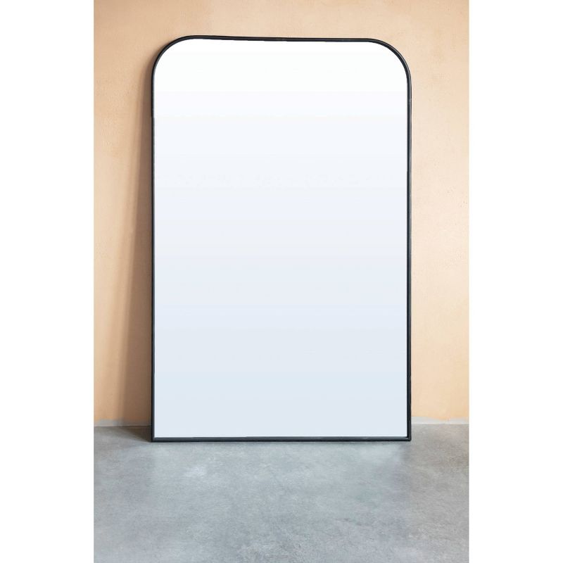 Metal Framed Wall Mirror Matte Silver - Storied Home, 4 of 10