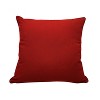 RightSide Designs Fan Coral Red and White Indoor/Outdoor Throw Pillow - 3 of 4