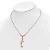Chisel Stainless Steel Rose IP-plated Stars on a 16" Cable Chain Necklace with a 1.75" Ext. Necklace - 2 of 2