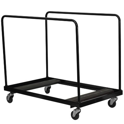 Emma and Oliver Round Folding Table Dolly Storage - Party Event Rental Furniture