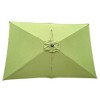 6 x 9ft Patio Umbrella, Market Table Umbrella With Crank And Push Button Tilt Without Flap, Outdoor Waterproof Umbrella - 4 of 4
