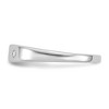 Black Bow Jewelry 4mm Tapered 2pt Diamond Ring in Rhodium Plated Sterling Silver - 3 of 4