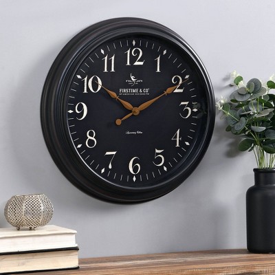 Belmont Wall Clock Black - FirsTime