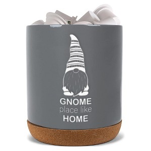Elanze Designs Gnome Home Grey X-Large Cork Bottom, Kitchen Counter, Ceramic Stoneware, Coffee, Tea and Hot Chocolate, Machine Brewing, K Capsule Pod - 1 of 1