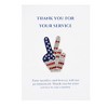 Anna-Kaci Flag Peace Sign Red White Blue Brooch Pin with Patriotic Gift Message Card & Envelope Jewelry Gifts - 2 of 4