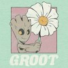 Girl's Guardians of the Galaxy Groot and Flower Portrait T-Shirt - 2 of 4