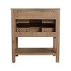 ChicFurnit Bathroom Vanities 30 Inch Freestanding Vanity with Soft Close Drawers for Bathroom, Brown, 30"*18.3"*33.5" - 4 of 4