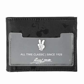 Mickey Mouse All Time Classic Men's Black Bifold Wallet