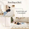 Sapphtopaz Comfortable Bean Bag Chair Floor Mattress Bed Lazy Sofa Chair Bean Bag Chairs for Adults with High-Density Foam Machine Washable - 2 of 4
