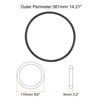 Unique Bargains Rubber Universal Sewing Machine Motor Stretch Belt Seal Repair Parts 5 Pcs - 2 of 4