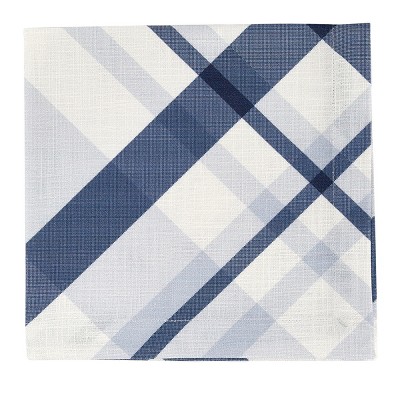 Split P Blue Loxley Plaid Napkin Set of 4