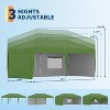 Pop Up Canopy Tent Heavy-Duty 210D Oxford Fabric Includes Roller Bag and 6 Sandbags, UV Protection for Beach and Party - 3 of 4