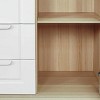 Resenkos 31.5"Large Storage Cabinet with Adjustable Shelf, Freestanding Storage Organizer Cabinet with 4 Removable Drawers, White - 3 of 4