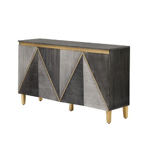 Lyngins Sideboard Buffet Cabinets with Two-tone Doors,Adjustable Shelves,Free Handle Coffee Bar Cabinets,Credenzas for Kitchen,Entryway - 1 of 4