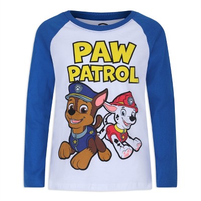 Nickelodeon Boy's Paw Patrol Long Raglan Sleeve Graphic Tee for kids