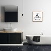 Stupell Industries Cow in Bathtub Sketch Floating Frame Canvas Art - 3 of 4