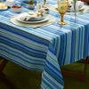 Dii Blue Ocean Stripe Print Outdoor Tablecloth 60 Round - 3 of 4