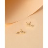 Molenia 18K Gold Plated 12 Constellation Personalized Earrings for Women, 925 Sterling Silver Zodiac Stud Earrings Horoscope Celestial Jewelry - 3 of 4