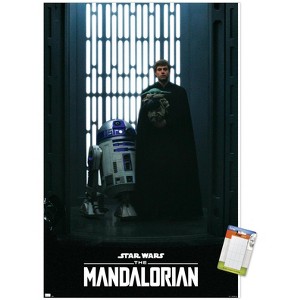 Trends International Star Wars: The Mandalorian Season 2 - Luke, Grogu and R2-D2 Unframed Wall Poster Prints - 1 of 4